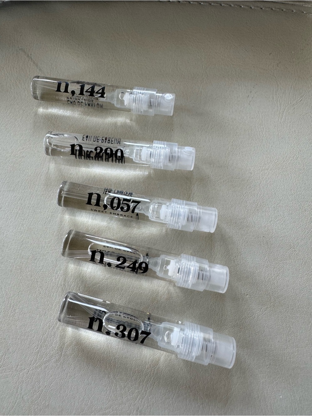 Noteworthy Sample Vial Set — Clear Travel Perfume Sprays (5-Pack)